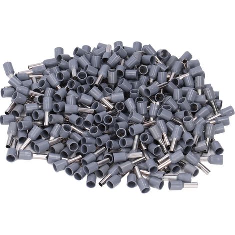 Kit de 1000 cosses à sertir isolées pour câbles électriques, calibre 12 AWG, référence E4009 (1/4)