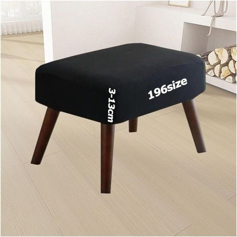 Housses tabourets bar élastiques, jacquard, protection repose-pieds chambre, sur mesure (40x50cm) (1/5)