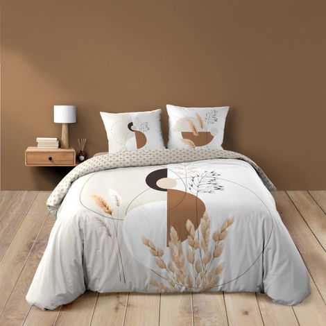 Housse de couette 240x220 + 2 taies PAMPA 100% coton (1/5)