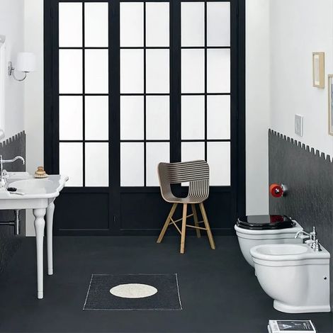 Water Hermitage filomuro cm. 55x36 bianco lucido di Art Ceram (1/5)