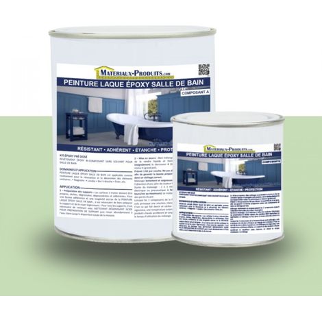 Peinture Laque Epoxy Salle de Bain - 1 Kg Vert Pastel - MATPRO (1/5)