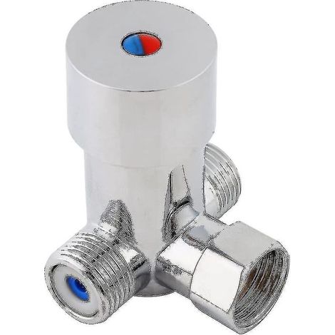 Robinet mélangeur thermostatique, G1/2 en laiton pour eau chaude et froide, 15 mm de température d'eau (1/5)