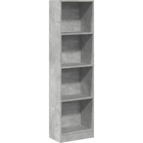 Maison Exclusive - Bücherregal Betongrau 40x24x143 cm Holzwerksto