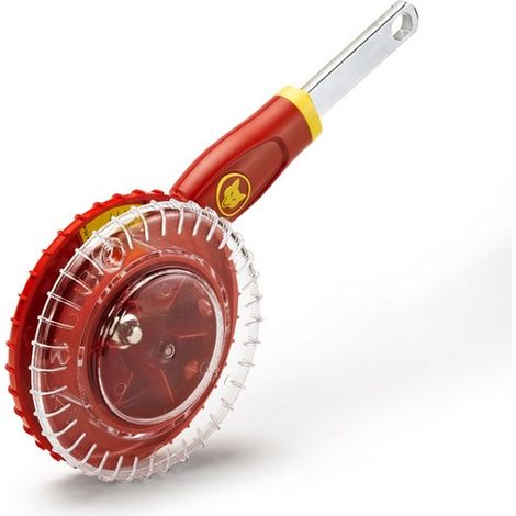 Outils Wolf – Semoir manuel à graines avec réservoir transparent – 6 positions de réglage – Roues crantées pour semis uniformes – EAM