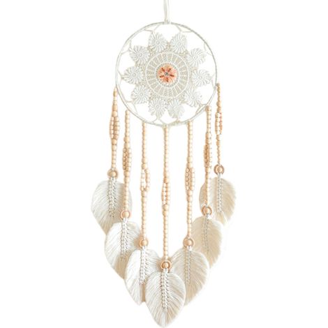 Attrape-rêves en macramé pour chambre - Décoration murale bohème - Attrape-rêves tissé à la main (1/5)