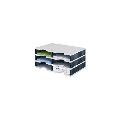 Styro Styrodoc Duo organizzatore da scrivania nero e grigio