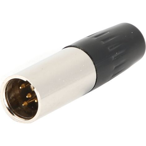 Adaptateur XLR 4 broches Mini Mâle vers Connecteur Audio Micro Câble 5 pièces