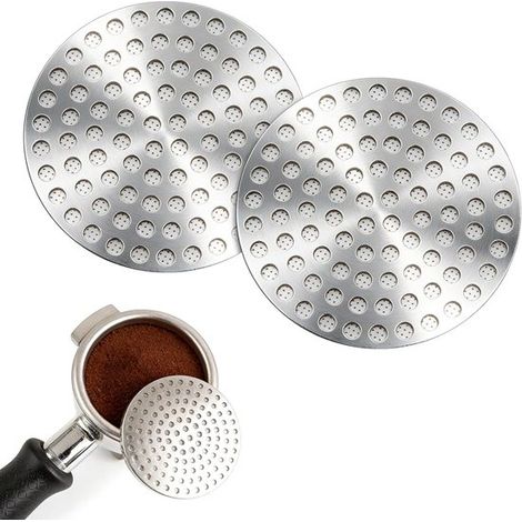 2 Kaffeefilter 53 mm Ersatzfiltersiebe Kaffeefilterhalter Wiederverwendbar Edelstahlgewebe Langlebig Kaffeefilterhalter Zubehör für Für (1/5)