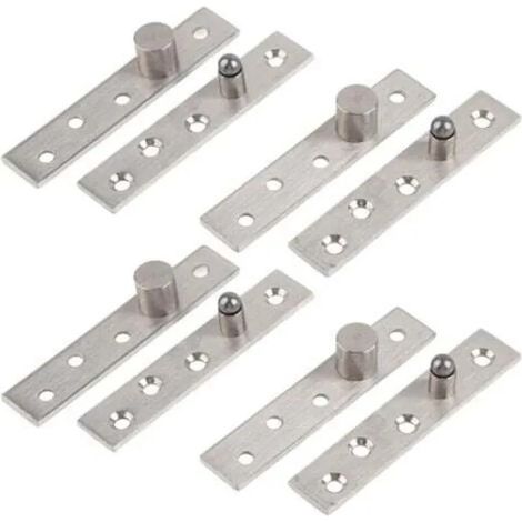 Charnières de porte pivotantes à rotation à 360 degrés, charnière à pivot dissimulée en acier inoxydable épais de 95 mm (1/5)