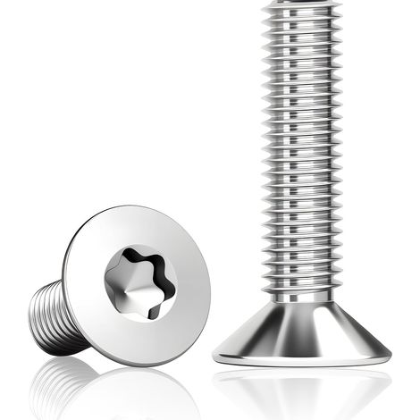 Lot de 60 vis à tête fraisée M5x35 mm, inox Torx (1/5)