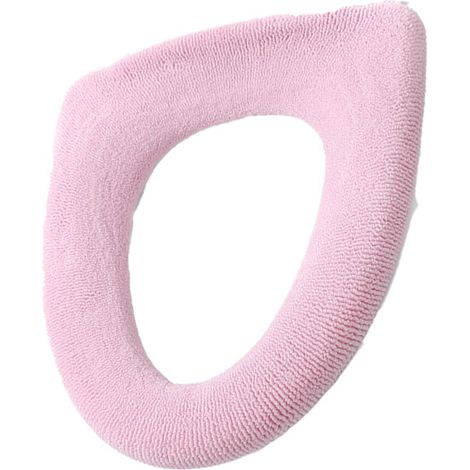 WC-Sitzbezug – Dickes, weiches Fleece – Geeignet für Durchmesser 35 bis 45 cm – Klettverschluss – 1 Stück (1/5)