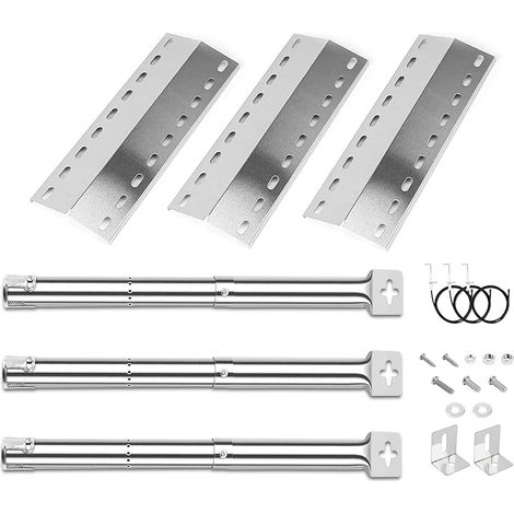 39,5 x 15 cm Couvre-brûleur universel et pièces de rechange pour brûleurs pour Landmann Triton 2 & 3, Landmann Minton, Landmann Avalon PTS 4, Grandhall Maxim GT4, Mr. Gardener Jackson, lot de 3 (1/5)