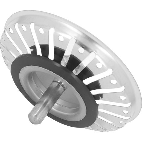 Passoire d'évier de cuisine en acier inoxydable épais, bouchon de passoire pour évier de cuisine à domicile (1/5)