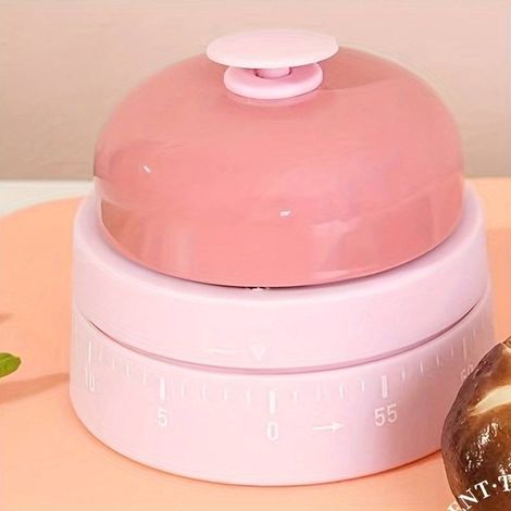 Minuteur cuisine mécanique forme cloche mignon - Rembobinage, pour sport, beauté, apprentissage (1/5)
