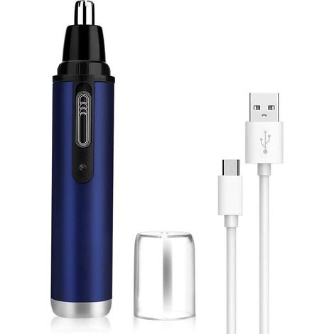 Tondeuse électrique pour le nez et les oreilles, tondeuse professionnelle indolore pour les sourcils et le visage rechargeable par USB, (1/5)