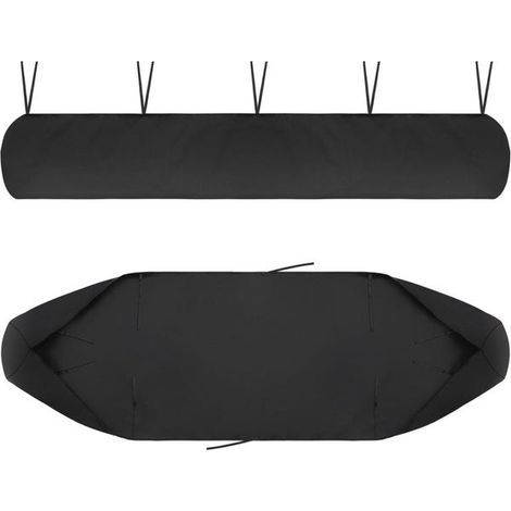 Black awning cover, 200cm, 1 waterproof awning cover, dustproof outdoor protection (1/5)