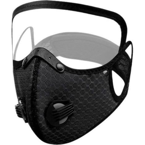 Schwarzes Schutzvisier für Elektromotorräder, Unisex, winddicht, Sonnenschutz, Vollgesichtsmaske. (1/5)