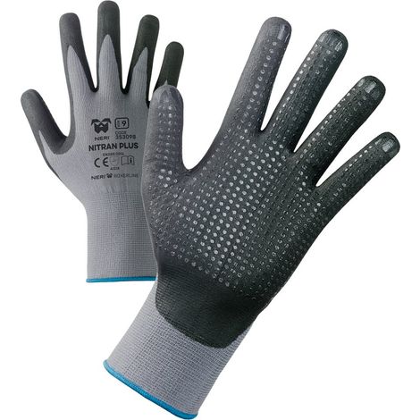 Guanti da lavoro Neri Nitran Plus - 8 (M) - Nero/Grigio