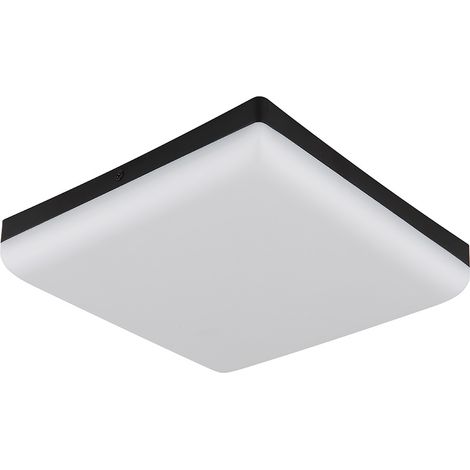 Deckenlampe Deckenleuchte LED Flurlampe schwarz Küchenleuchte quadratisch L 22cm