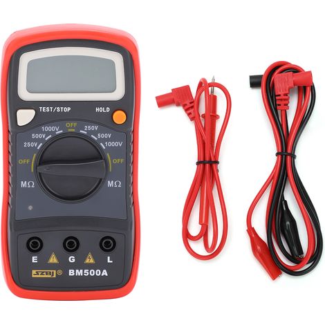 BM500A Testeur numérique de résistance d'isolement 1000 V Mégohmmètre numérique (1/5)