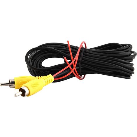 Câble AV RCA mâle-mâle 6M pour caméra de recul voiture, vidéo parking, cordon de connexion (1/5)