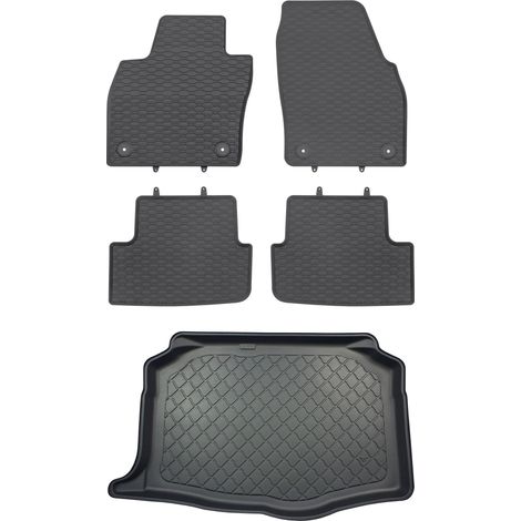 Juego de alfombrillas de goma para coche y maletero para Seat Ibiza V 6F Hatchback a partir de junio de 2017. (1/5)