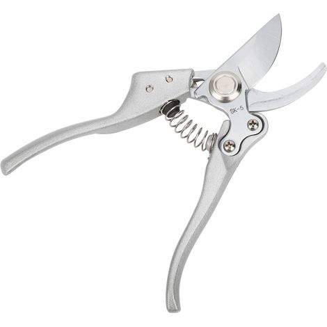 Tijeras de podar de ramas de bonsái, fabricadas en acero aleado con plata. (1/5)