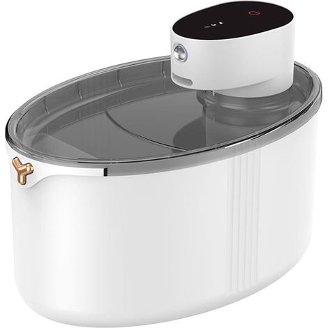 Fontaine à eau pour chat lot de 1 à piles 2,5 L silencieuse avec 2 modes et détecteur de mouvement compatible chiens (1/5)