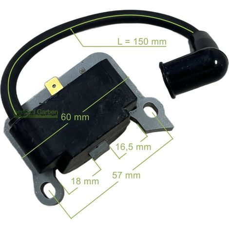 bobine d'allumage pour débroussailleuse Oleomac Sparta 370 380 381 440 441 / 61250015CR (1/4)
