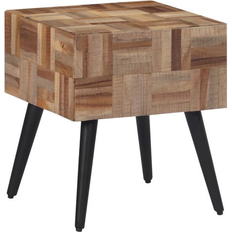 Beistelltisch 40x40x45 cm Recyceltes Massivholz Teak