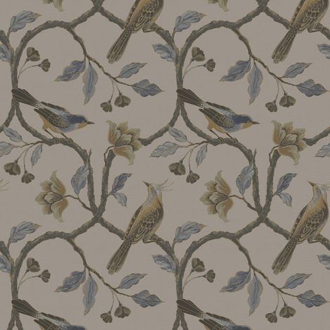Superfresco Easy Vogel Beige Vliestapete 10mx52cm