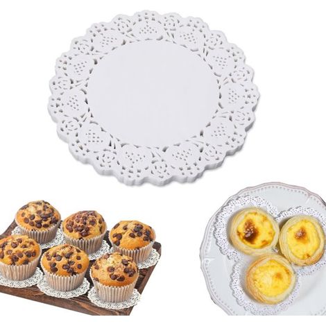 Buvards alimentaires lot de 150 - papier absorbant rond 11,5 cm pour pâtisserie (1/4)