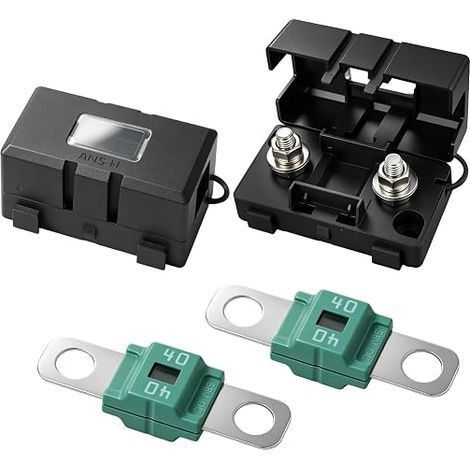 2 Pièces Porte Fusible Voiture ANS et 2 Fusibles Midi 40A (1/3)