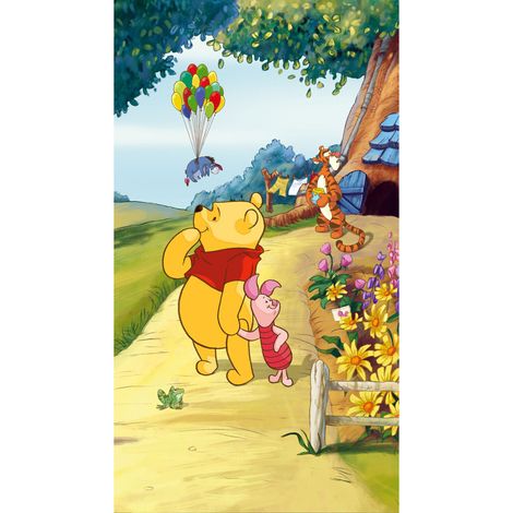 Voilage taille L Winnie l'ourson et porcinet de Disney 140CM X 245CM (1/3)