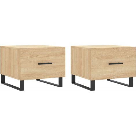 Maison Exclusive - Tavolini Salotto 2pz Rovere Sonoma 50x50x40cm Legno Multistrato
