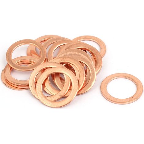 20 pièces 14 mm x 1 cuivre, anneau (1/2)