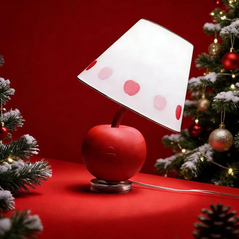 Lampe de table Red Apple, lampe de chevet pour chambre à coucher, lampe de bureau décorative pour chambre à coucher (lumière chaude) (1/5)