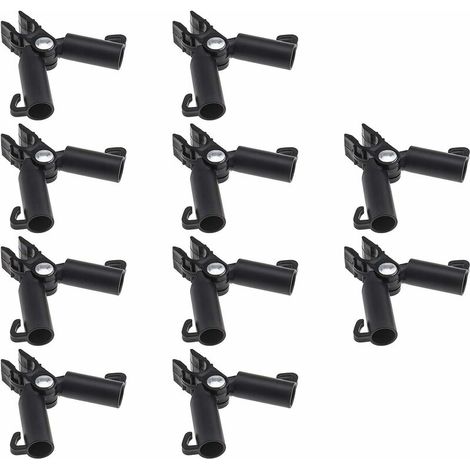 10pcs Connecteur de Support de Canne en Treillis Végétal, Clip de Pillier en Rotin Grimpant pour Jardin Verger Tomate Cage (16mm)