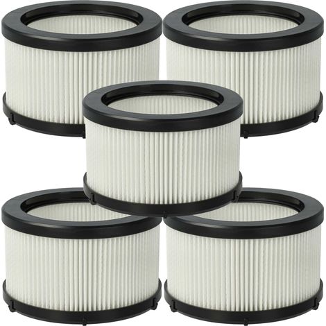 vhbw 5x filtro compatibile con Rowenta X-Force Flex 9.60 RH2037WO, RH2038WO, RH2039WO, RH2077WO aspirapolvere - filtro motore HEPA nero / bianco