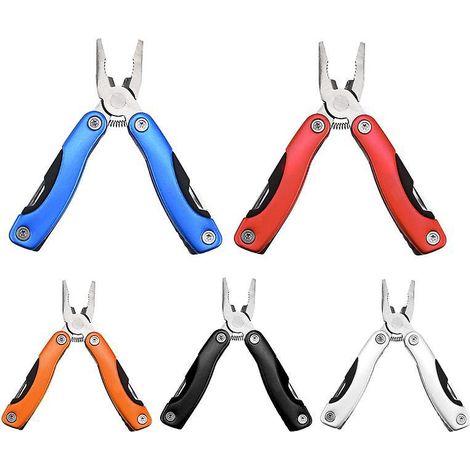 5-teiliges Taschen-Multitool-Geschenkset für Herren, Survival-Multitool aus Edelstahl für Männer, Gürtel- und Rucksackclip, Multitool-Messer