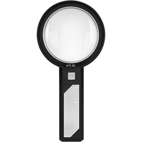 Loupe 6X/9X/15X avec éclairage LED, noire (1/5)