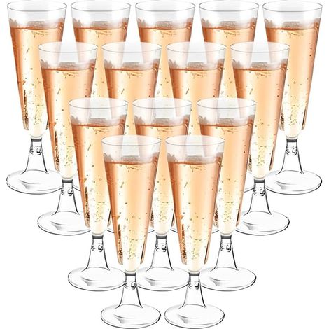 Transparent Champagne Flutes, Champagne Glasses, 160 ml (1/5)