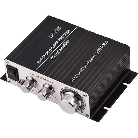 2-Kanal-Auto-Verstärker, Mini-Digital-Stereo, Schwarz (1/5)