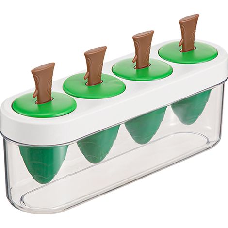 Eisform aus lebensmittelechtem Silikon in Form eines Wunschbaums für selbstgemachte Leckereien – Brauner Stiel (1/5)