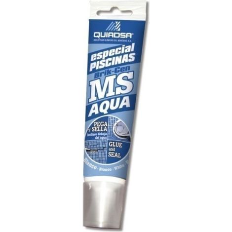 Adhesivo Sellador Polimero 125 Ml Blanco Brik-Cen Ms-Aqua Tubo Quia (1/7)