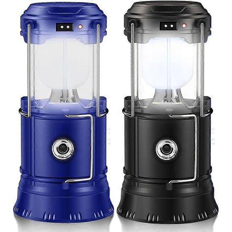 Lanterne LED à piles - Lampe de camping portable, lampe d'urgence pour tente, lampe ouragan. (1/4)