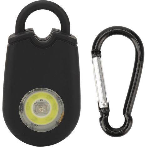 Sifflet d'alarme de sécurité personnelle avec lampe LED, sonore portable pour auto-défense, porte-clés de protection, auto-défense (1/5)