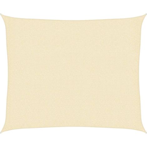Maison Exclusive - Sonnensegel 160 g/m² Creme 2,5x3 m HDPE (1/5)