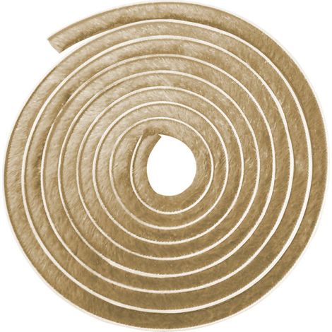 Bürstendichtung Staubschutzbürste 12 mm Borsten 5,5 m, beige