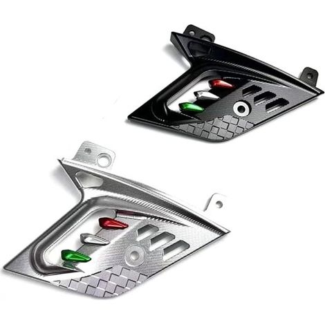 Color: Silver Material: Aluminum Side cover, rocker cover and blade spoiler for motorcycle (fitted) (1/5)
